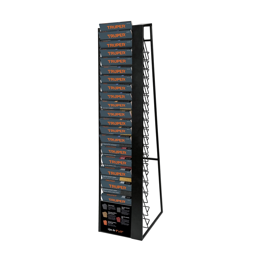Rack para 19 hojas de lija, Truper - Pag 251, 807