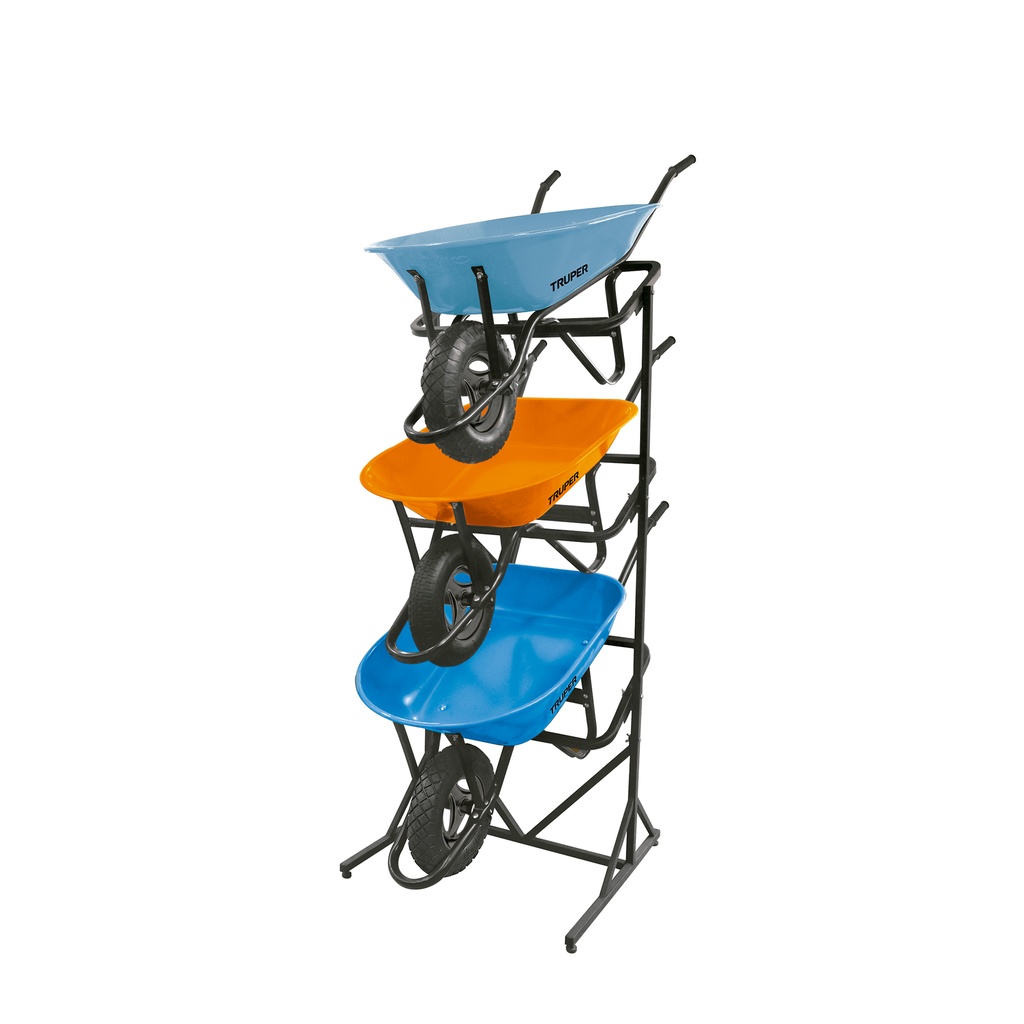 Rack para 3 carretillas estibadas, Truper - Pag 101, 807