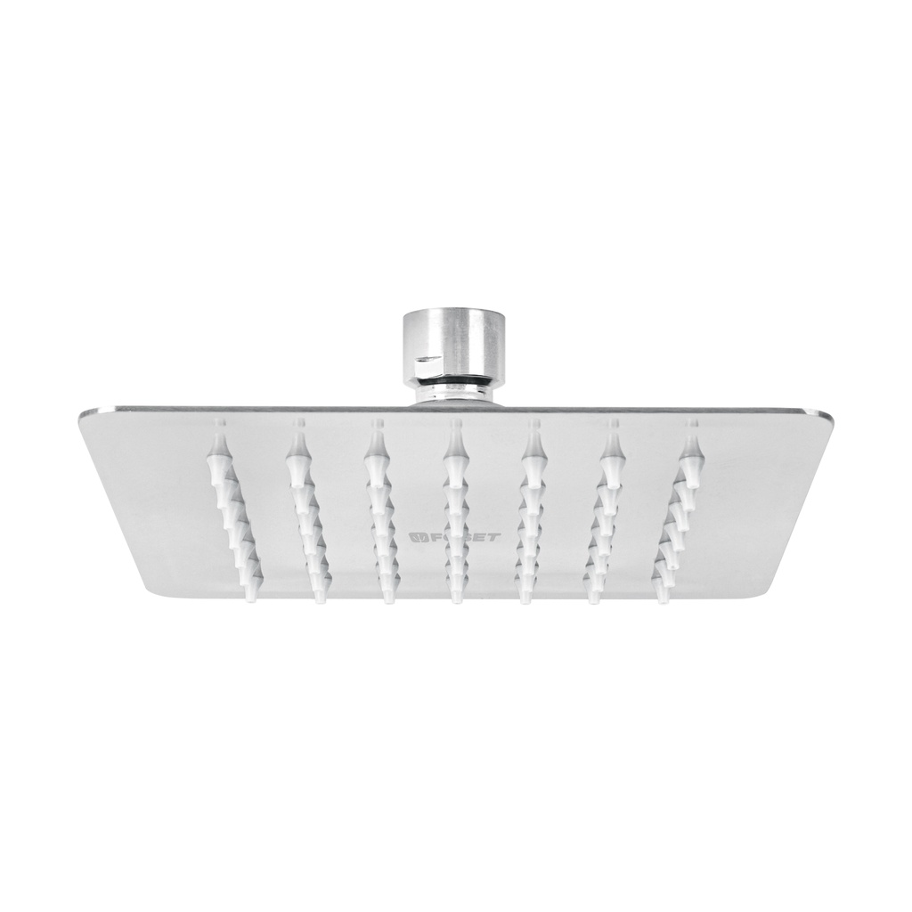 Regadera cuadrada 6', acero inox, sin brazo, cromo, Túbig - Pag 642
