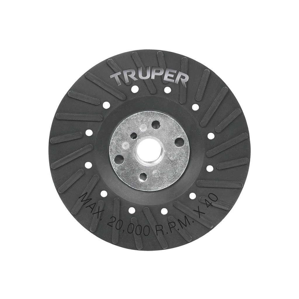 Respaldo para discos de lija 4-1/2', eje 5/8-11, Truper - Pag 253