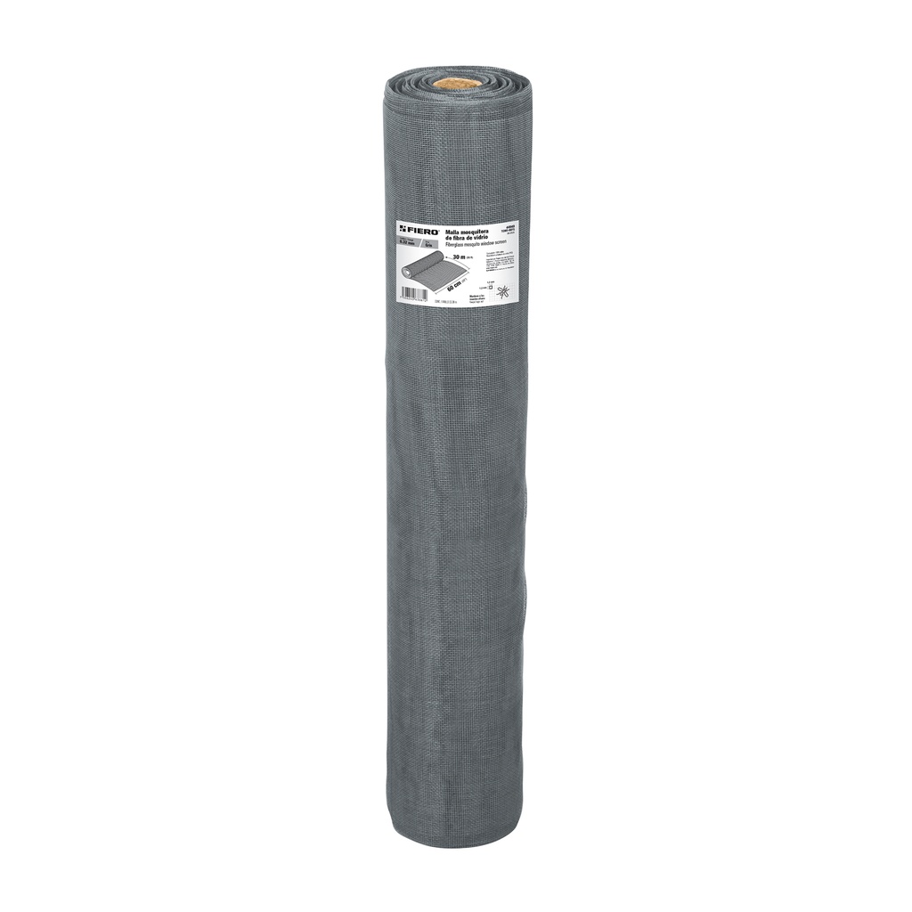 Rollo de 30 m x 0.6 m malla mosquitera fibra de vidrio gris - Pag 746