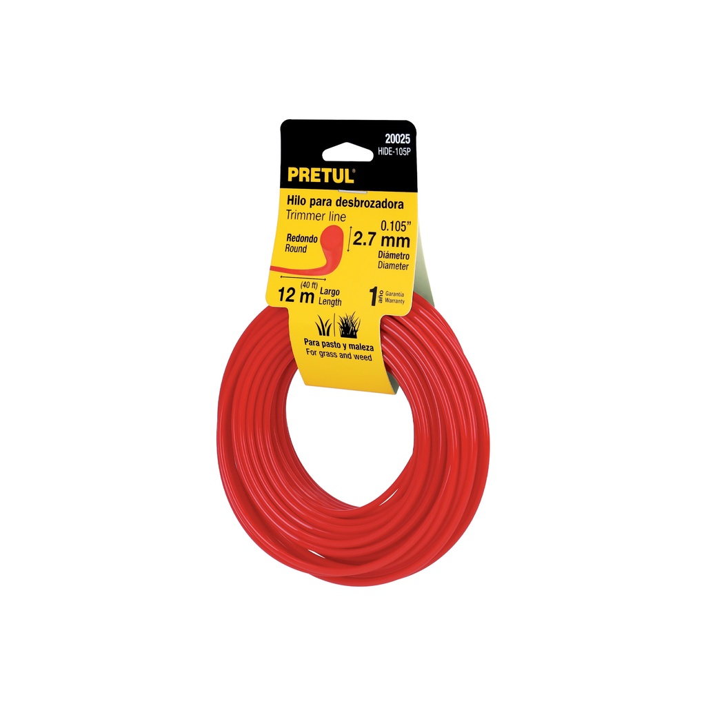 Rollo de hilo para desbrozadora, 2.7 mm x 12 m, Pretul - Pag 355