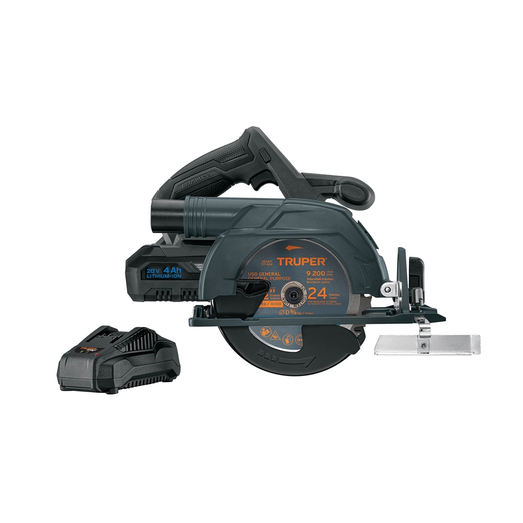 Sierra circular inalámbrica 6-1/2', 20V, sin carbones - Pag 340