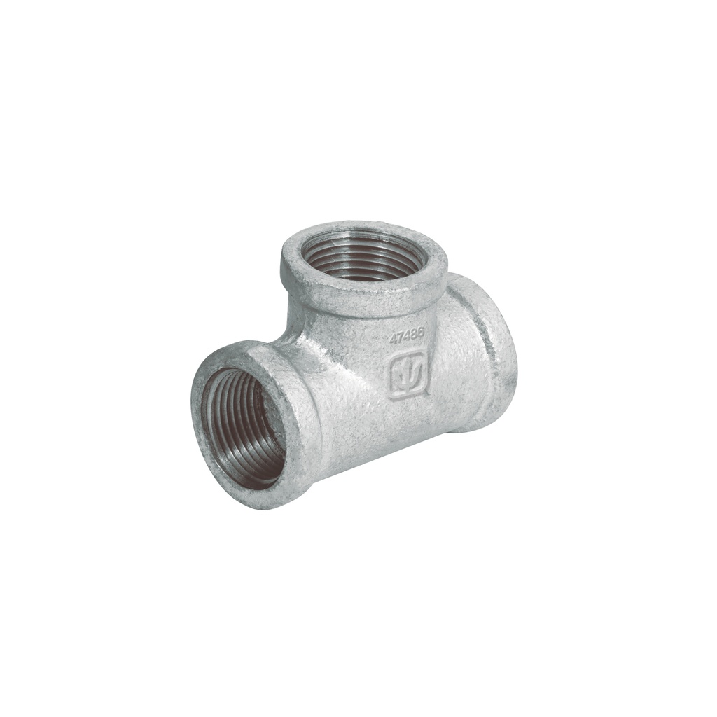 Tee sencilla 3/4' acero galvanizado, Foset - Pag 708
