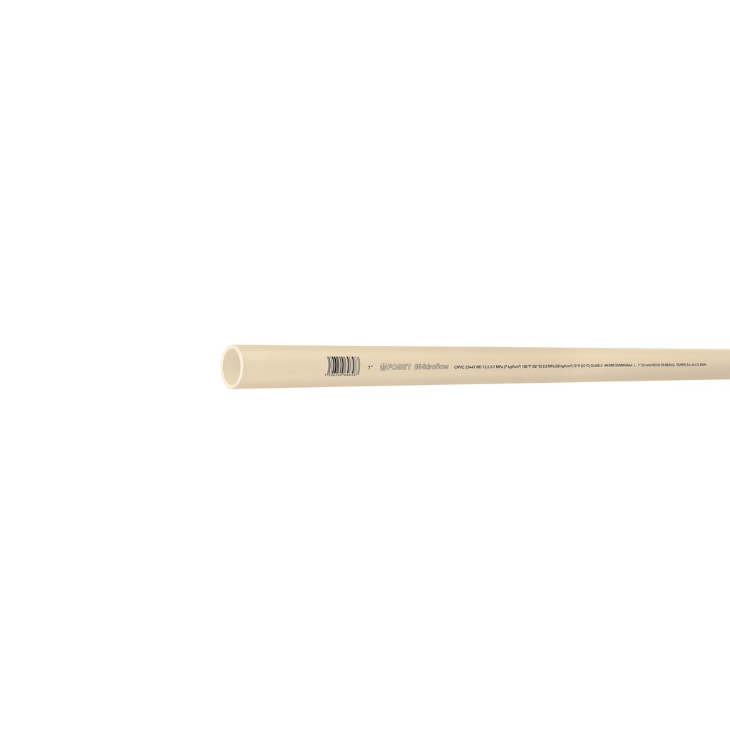 Tubo de 1' de CPVC hidráulico RD 13.5 de 3 m, Foset - Pag 698