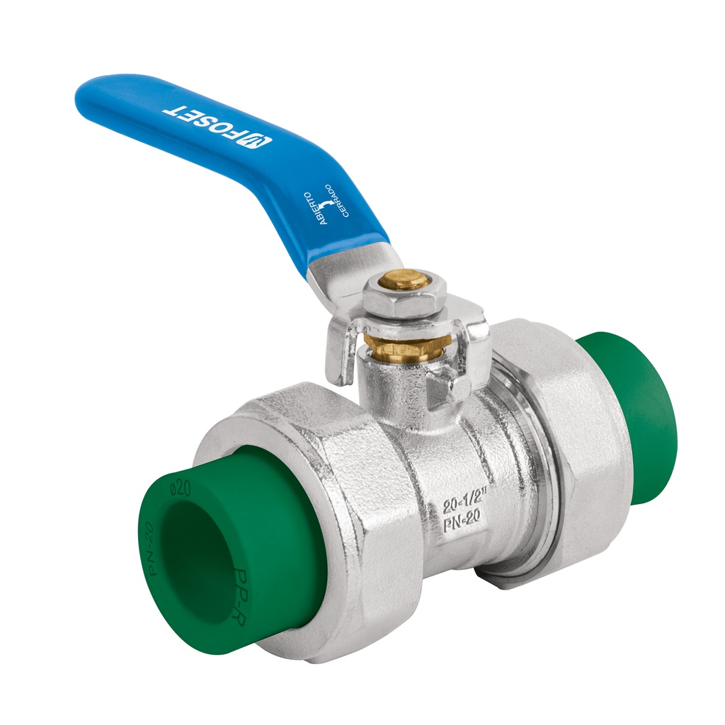 Válvula de esfera desmontable de PPR 1/2', Foset - Pag 704, 717