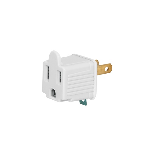 [T46255] Adaptador 3 a 2, blanco, a granel, Volteck - Pag 500, 563