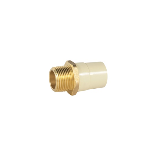 [T45106] Adaptador macho de CPVC 1' con inserto metálico, Foset - Pag 700