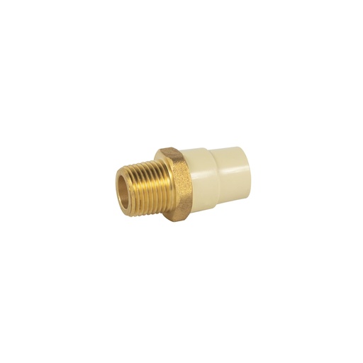 [T45104] Adaptador macho de CPVC 1/2' con inserto metálico, Foset - Pag 700