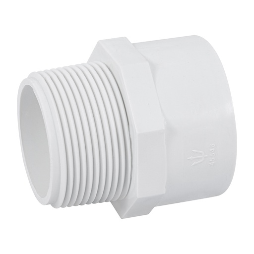 [T45546] Adaptador macho de PVC de 1-1/2', Foset - Pag 697