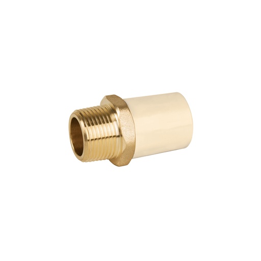 [T45105] Adaptador macho de CPVC 3/4' con inserto metálico, Foset - Pag 700