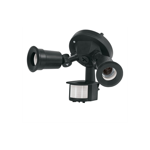 [T47275] Arbotante negro c/sensor movimiento, lámparas no incluidas - Pag 607