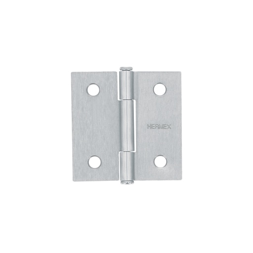 [T43259] Bisagra cuadrada 2' acero cromo mate, plana, Hermex - Pag 766