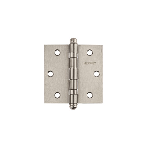 [T43222] Bisagra cuadrada 3' acero inoxidable, redonda, Hermex - Pag 766