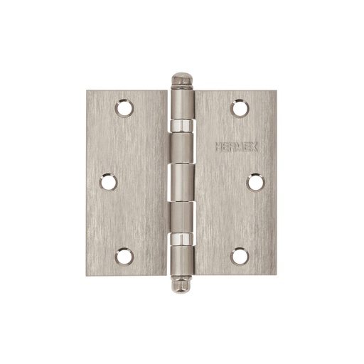 [T43223] Bisagra cuadrada 3-1/2' acero inoxidable, redonda, Hermex - Pag 766