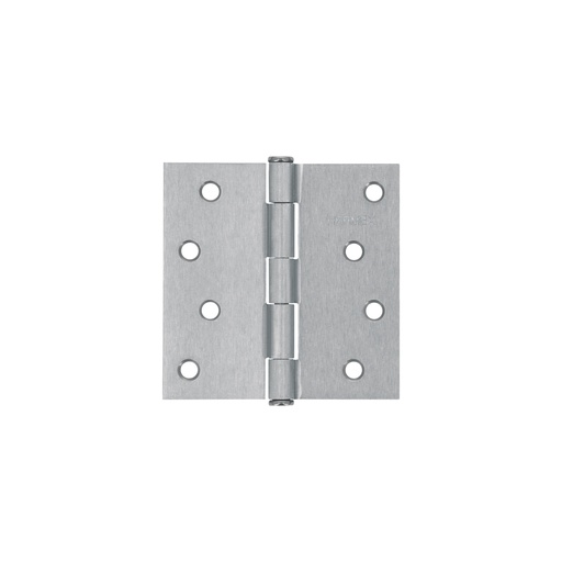 [T43263] Bisagra cuadrada 4' acero cromo mate, plana, Hermex - Pag 766