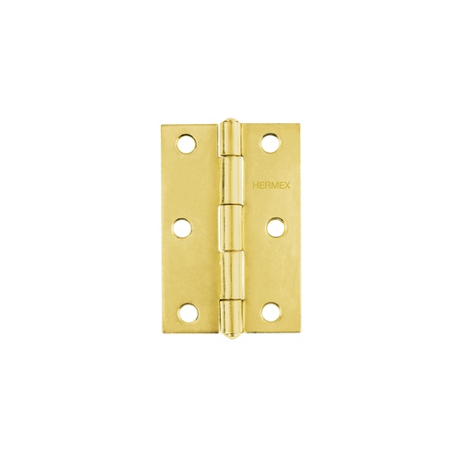 [T43196] Bisagra rectangular 3' acero latonado, Hermex - Pag 767