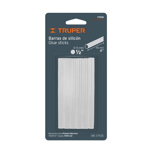 [T17538] Blíster con 12 barras de silicón de repuesto para PIPE-1/2 - Pag 386