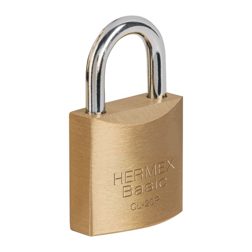 [T23513] Blíster con 2 candados de latón de 20mm, Hermex Basic - Pag 772, 798