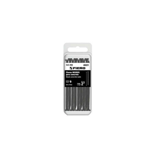 [T40221] Blíster con 20 clavos negros para concreto 2', Fiero - Pag 744, 761