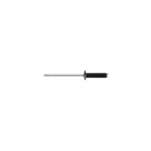 [T46563] Bolsa c/50 remaches 1/8'x3/8' negros de aluminio, ala 1/4' - Pag 751