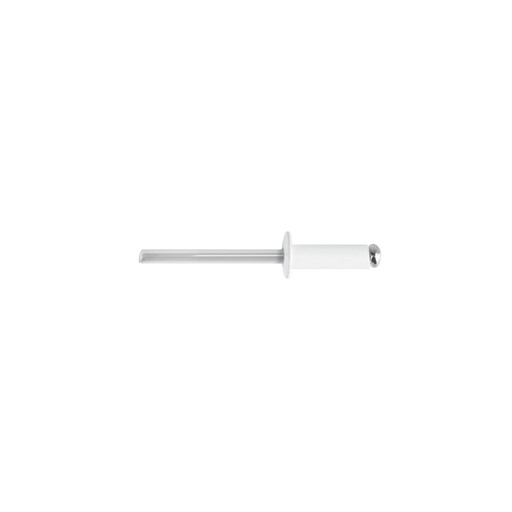 [T46580] Bolsa c/50 remaches 3/16'x1/2' blancos de aluminio, ala 3/8' - Pag 751
