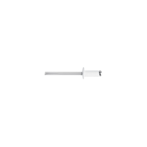 [T46578] Bolsa c/50 remaches 3/16'x1/4' blancos de aluminio, ala 3/8' - Pag 751