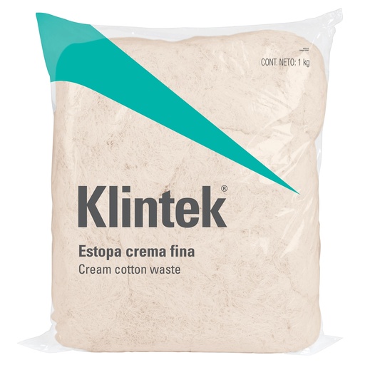 [T57001] Bolsa de 1 kg de estopa color crema, Klintek - Pag 803