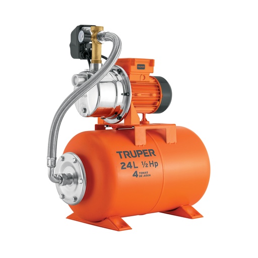 [T10077] Bomba hidroneumática 1/2 HP, 24 litros, Truper - Pag 59