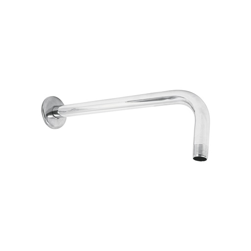 [T44506] Brazo recto con chapetón para regadera, 30 cm, cromo, Foset - Pag 633, 645