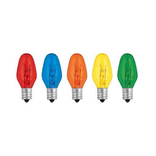 [T46822] Caja con 50 focos incandescentes de colores base E12 7.5W - Pag 590