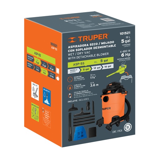 [T103122] Caja de empaque de repuesto para ASP-5S, Truper - Pag 37