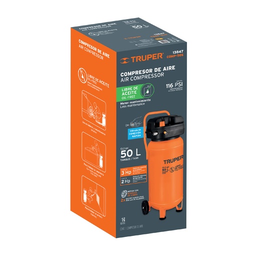[T102587] Caja de empaque de repuesto para COMP-50S, Truper - Pag 121