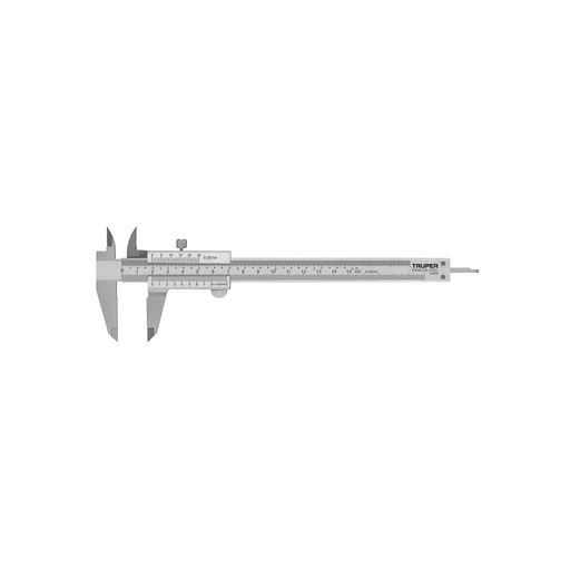 [T14394] Calibrador vernier analógico 6' acero inox, std y mm, Truper - Pag 102