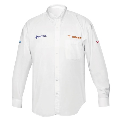 [T66014] Camisa blanca para caballero, manga larga talla XXXG, Truper