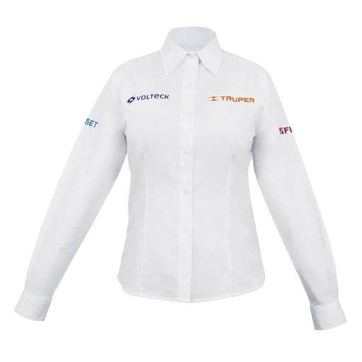 [T63109] Camisa blanca para dama, manga larga talla XG, Truper