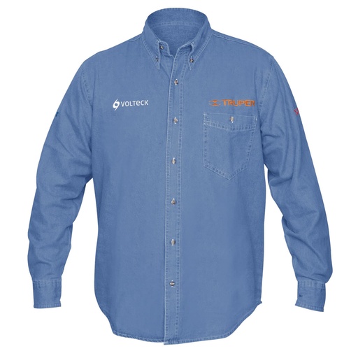 [T60337] Camisa de mezclilla para caballero, manga larga talla M - Pag 502