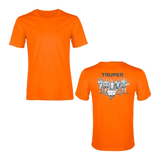 [T60431] Camiseta naranja estampada 100% algodón, talla 42, Truper - Pag 503