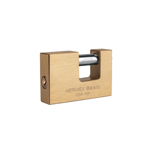 [T23512] Candado antipalanca 75 mm cuerpo de latón, Hermex Basic - Pag 774, 798
