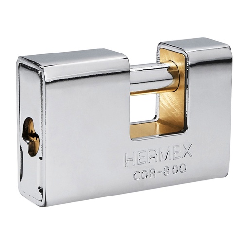 [T43352] Candado antipalanca, 80mm, blindado, llave puntos, Hermex - Pag 774, 798