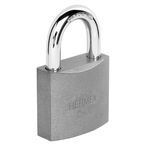 [T43792] Candado de hierro 32 mm gancho corto en blíster, Hermex - Pag 773, 798