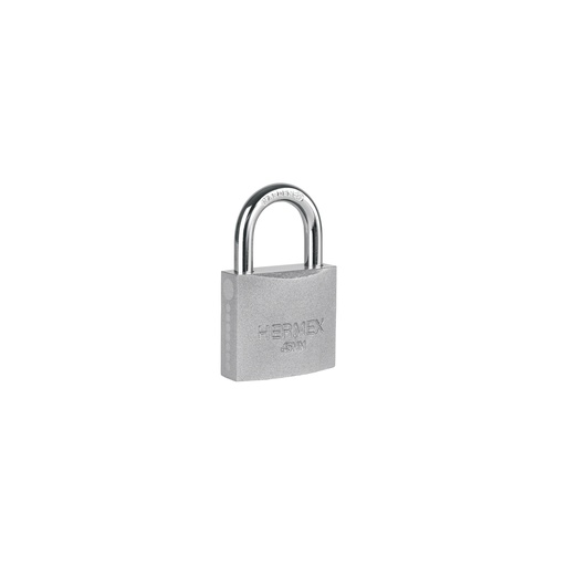 [T43316] Candado de hierro 45 mm gancho corto en caja, Hermex - Pag 773, 798