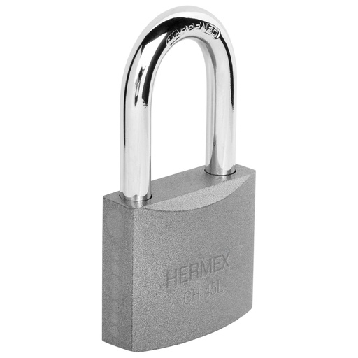 [T43327] Candado de hierro 45 mm gancho largo en blíster, Hermex - Pag 773, 798