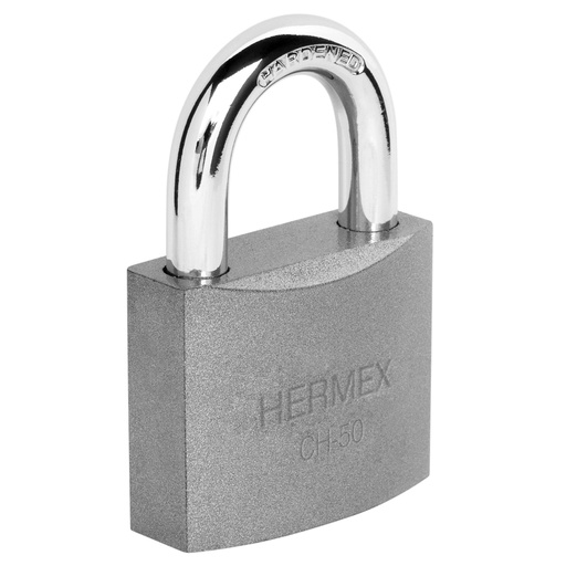 [T43317] Candado de hierro 50 mm gancho corto en caja, Hermex - Pag 773, 798