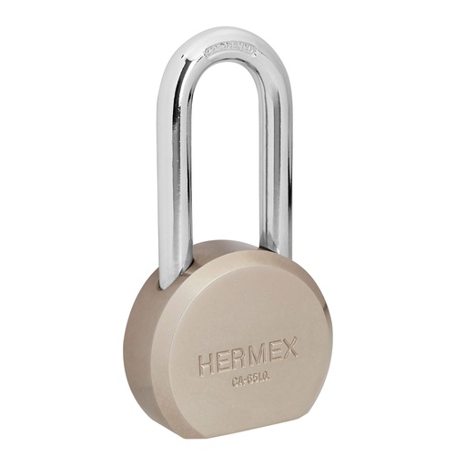 [T43337] Candado redondo, 65mm, gancho largo, llave de puntos,blister - Pag 775, 798