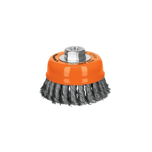 [T14187] Carda copa 4' alambre trenzado fino, eje 5/8'-11, Truper - Pag 90