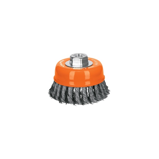 [T14185] Carda copa 4' alambre trenzado fino, eje M14, Truper - Pag 90