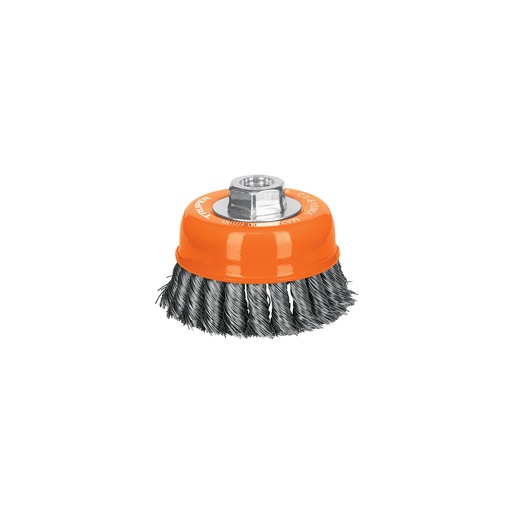 [T17532] Carda copa 4' alambre trenzado grueso, eje M14, Truper - Pag 90