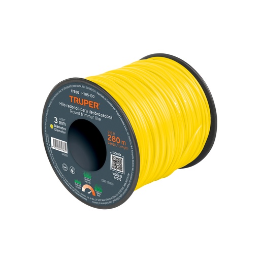 [T17650] Carrete de hilo para desbrozadora, 3.3 mm x 237 m, Truper - Pag 355