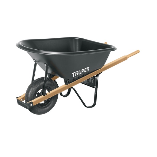 [T19805] Carretilla concha plástica 6 ft3 Neumática b/madera, Truper - Pag 97